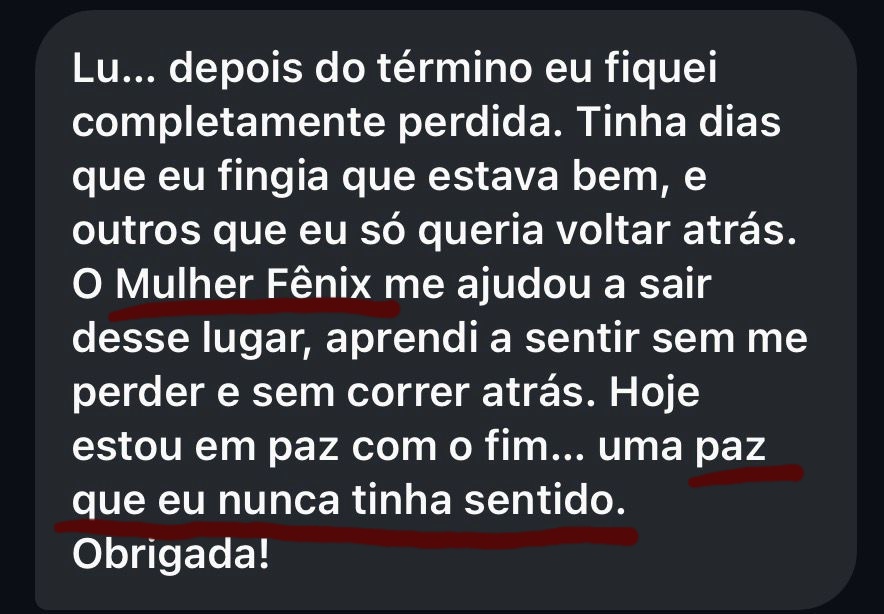 Depoimento 1 - Luciane Freire Mulher Fênix